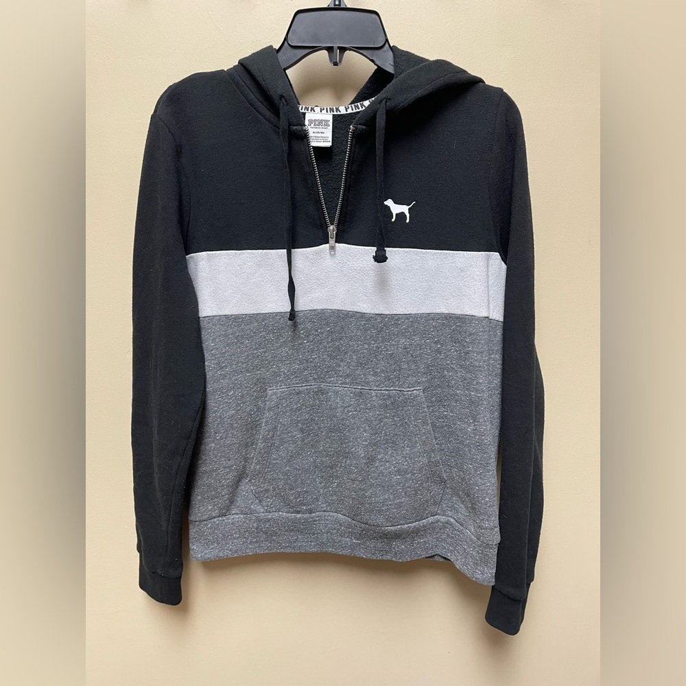 Pink Victoria Secret 1/4 Zip Pull Over